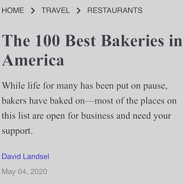 We are so honored and grateful to be a part of this @foodandwine list with so many great bakers throughout the country. We are insanely thankful for our hardworking and resilient team and for our understanding and patient customers. It’s been quite the ride and we couldn’t have done it without all of you. #bakersunite #bakersgonnabake #localflour #brooklynbaker #sourdough #foodandwine